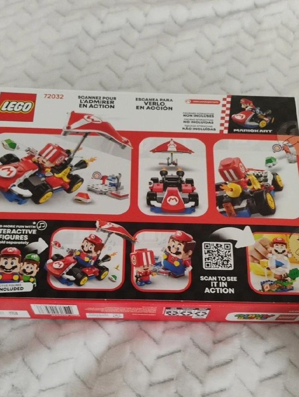LEGO Super Mario Red Mario Kart Building Set + Sonic Prime Collectible Figures